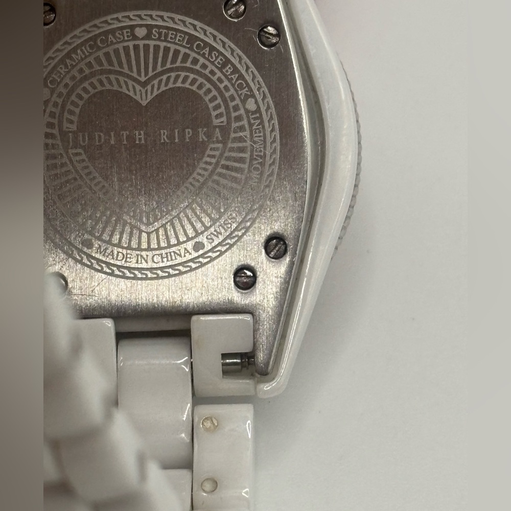 JUDITH RIPKA Ceramic & Stainless Steel Diamonique Watch - Picture 6 of 9